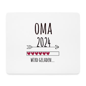 Schwangerschaft werdende Oma 2024 Omi Geschenk - Mousepad (Querformat) - Weiß - Vorne