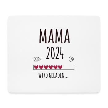 Schwangerschaft werdende Mama 2024 Mutter Geschenk - Mousepad (Querformat) - Weiß - Vorne