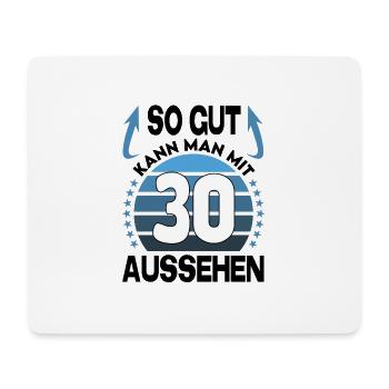 Geburtstag 30 Jahre So gut aussehen Retro Vintage - Mousepad (Querformat) - Weiß - Vorne