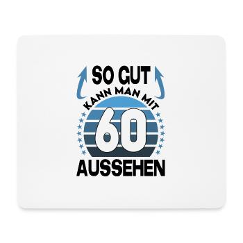 Geburtstag 60 Jahre So gut aussehen Retro Vintage - Mousepad (Querformat) - Weiß - Vorne
