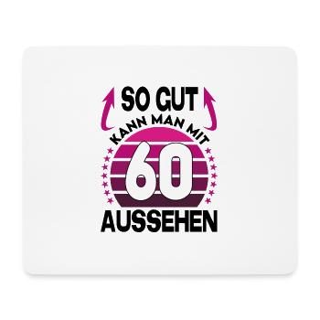 Geburtstag 60 Jahre So gut aussehen Retro Vintage - Mousepad (Querformat) - Weiß - Vorne