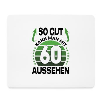 Geburtstag 60 Jahre So gut aussehen Retro Vintage - Mousepad (Querformat) - Weiß - Vorne