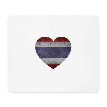 Coeur de Thaïlande - Tapis de souris (format paysage) - blanc - Devant
