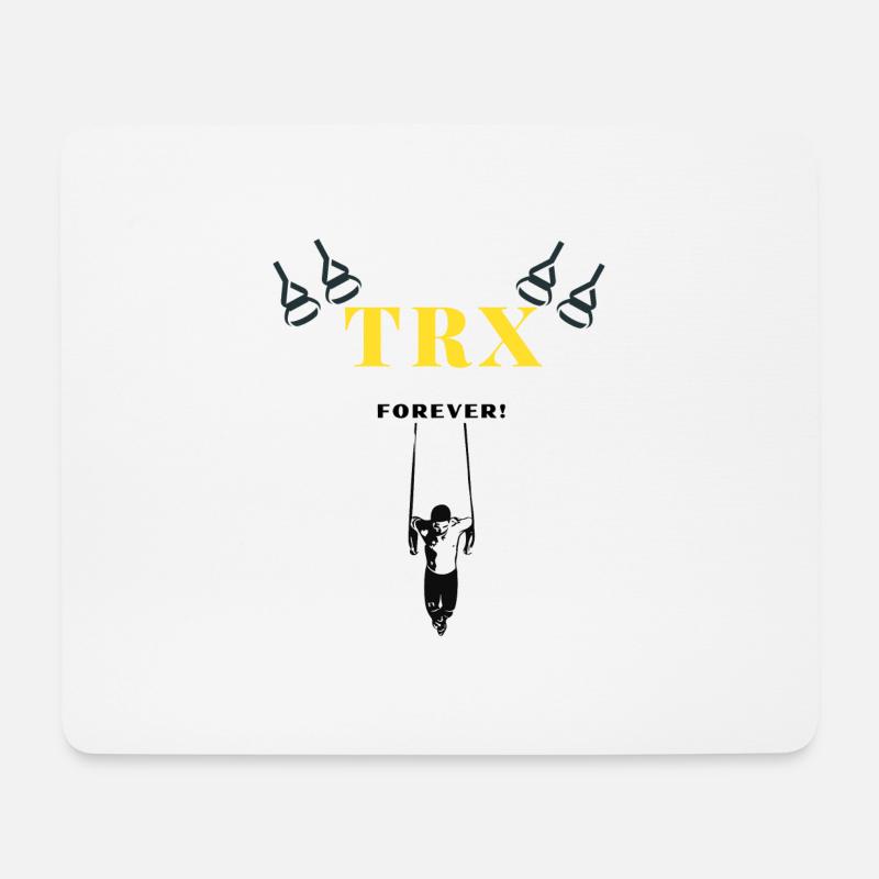 TRX forever Training Geschenkidee Training - Mousepad (Querformat) - Weiß
