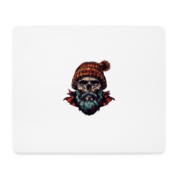 Lumberjack Skull - Mouse Pad (horizontal) - white - Front