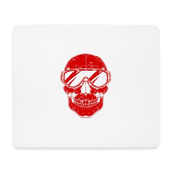 Lumberjack Skull - Mouse Pad (horizontal) - white - Front