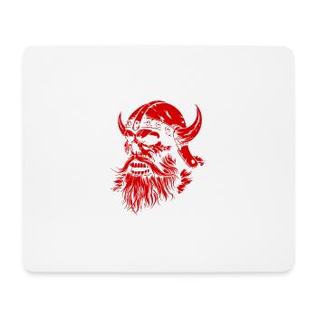 Viking Skull - Mouse Pad (horizontal) - white - Front
