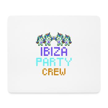Unicorn Ibiza Party Crew Funny - Mouse Pad (horizontal) - white - Front