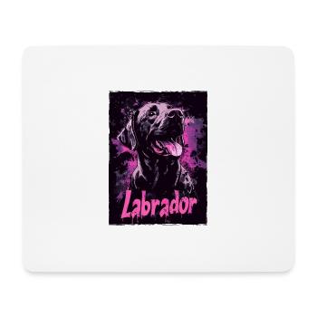 Labrador Hund - Mousepad (Querformat) - Weiß - Vorne