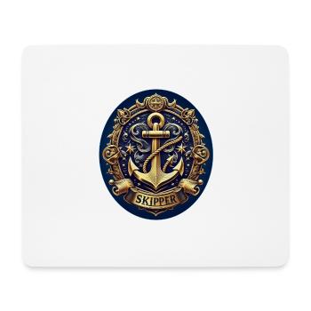 Skipper Logo - Mouse Pad (horizontal) - white - Front
