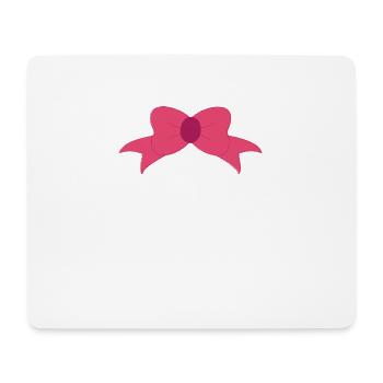 Ich bin hier der Chef Süße Schleife - Mousepad (Querformat) - Weiß - Vorne