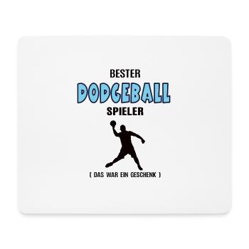 Dodgeball Spieler Bester Dodgeballer Geburtstag - Mousepad (Querformat) - Weiß - Vorne