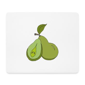 Artistic Pear Illustration - Mouse Pad (horizontal) - white - Front