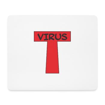 T VIRUS - Mouse Pad (horizontal) - white - Front