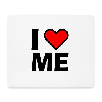 I love me - Tapis de souris (format paysage) - blanc - Devant