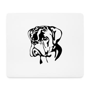 BOXER PORTRAIT Wilsigns dog dogs - Mouse Pad (horizontal) - white - Front