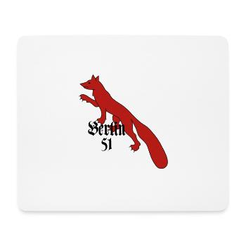 b51_reinickendorf_dark - Mousepad (Querformat) - Weiß - Vorne