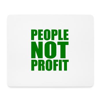 People not profit - Tapis de souris (format paysage) - blanc - Devant