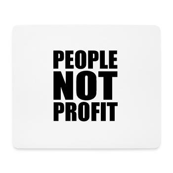 people not profit - Tapis de souris (format paysage) - blanc - Devant