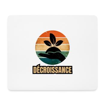 décroissance - Tapis de souris (format paysage) - blanc - Devant