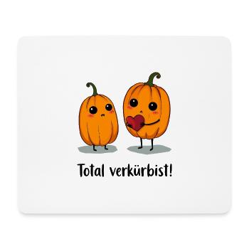 Amour de la citrouille - Tapis de souris (format paysage) - blanc - Devant