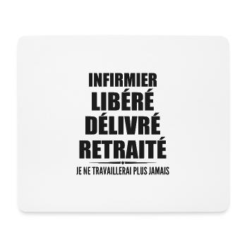 Nurse Celebrates Retirement with Humor Gift - Mouse Pad (horizontal) - white - Front
