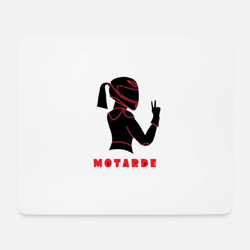 Biker - Mouse Pad (horizontal) - white