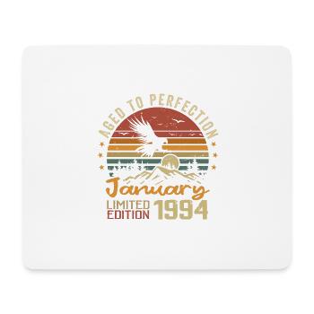 Janvier 1994 Rétro Anniversaire Vintage Cadeau - Tapis de souris (format paysage) - blanc - Devant