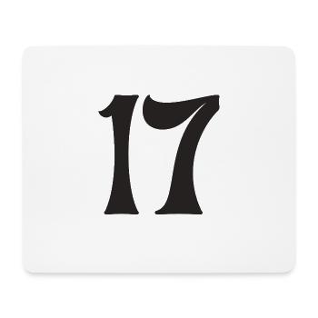 17 - Mousepad (Querformat) - Weiß - Vorne