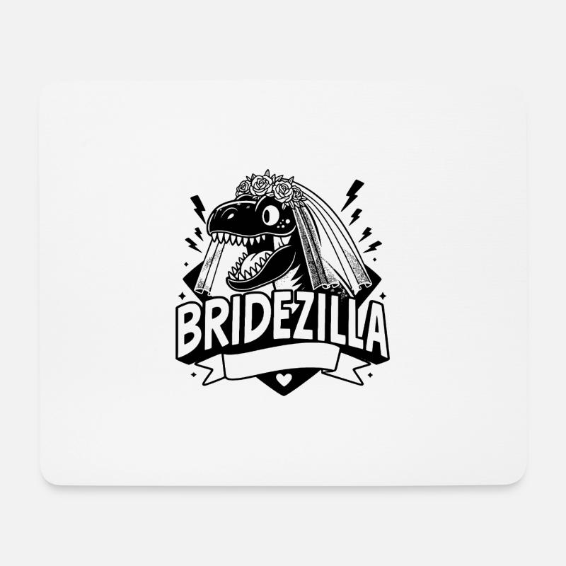 Équipe Bride - Bridezilla - Tapis de souris (format paysage) - blanc