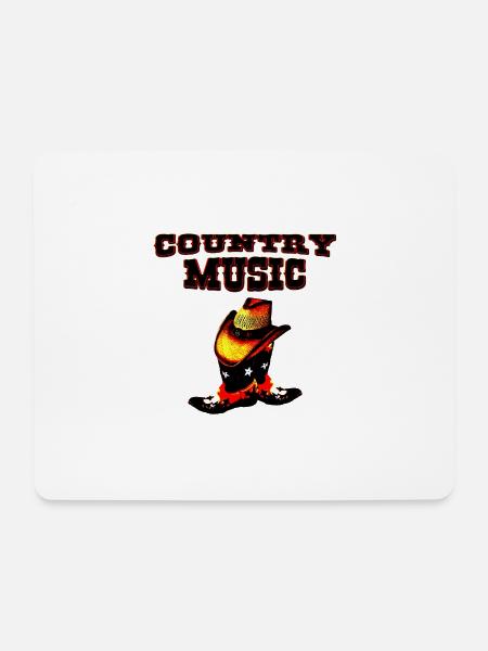 country music - Mousepad (Querformat) - Weiß