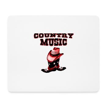 country music - Tapis de souris (format paysage) - blanc - Devant