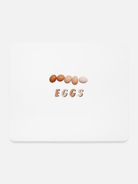 Eier - Mousepad (Querformat) - Weiß
