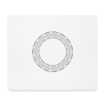 Rahmen Maya Keltisch eigenes Design - Mousepad (Querformat) - Weiß - Vorne