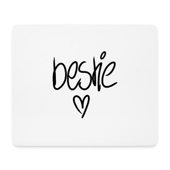 Bestie - Mousepad (Querformat) - Weiß - Vorne