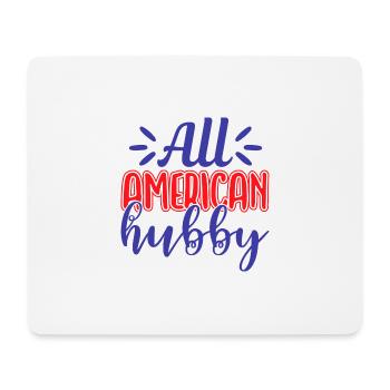 All American Hubby - Tapis de souris (format paysage) - blanc - Devant