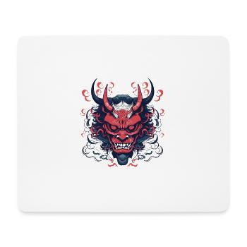 Démon oni - Tapis de souris (format paysage) - blanc - Devant