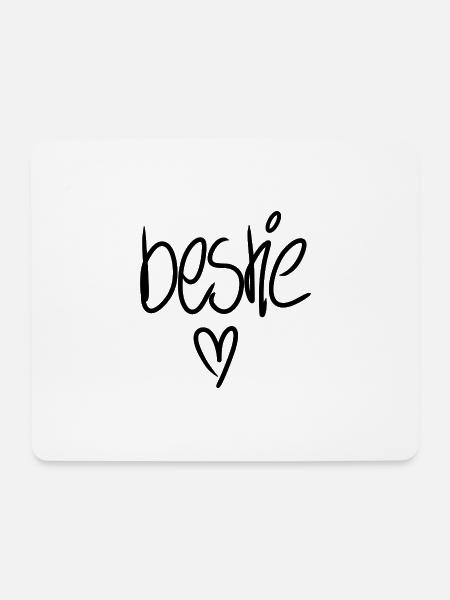 Bestie - Mousepad (Querformat) - Weiß