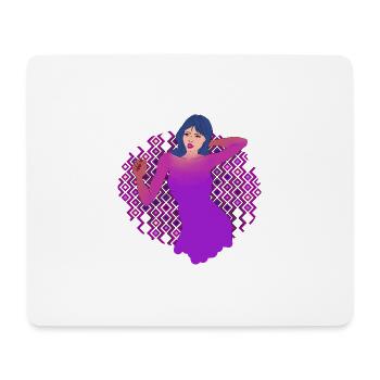 Danser - Tapis de souris (format paysage) - blanc - Devant