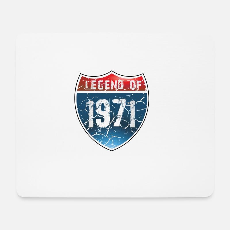 Legend Of 1971 - Mouse Pad (horizontal) - white