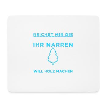 HOLZ KÖNIG - Mousepad (Querformat) - Weiß - Vorne