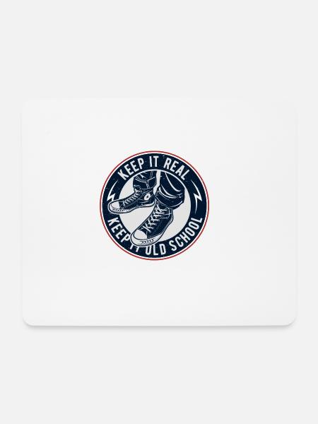 Keep It Oldschool - Mouse Pad (horizontal) - white