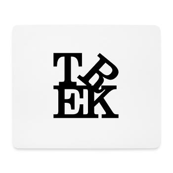 trek Hommage au noir Robert Indiana à l'intérieur - Tapis de souris (format paysage) - blanc - Devant
