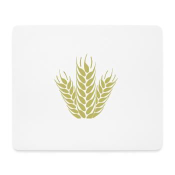 getreide corn cereal wheat weizen veggie gemuese v - Mousepad (Querformat) - Weiß - Vorne