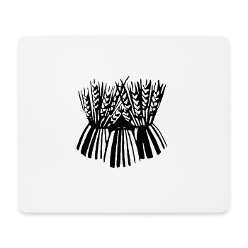 getreide corn cereal wheat weizen veggie gemuese v - Mousepad (Querformat) - Weiß - Vorne