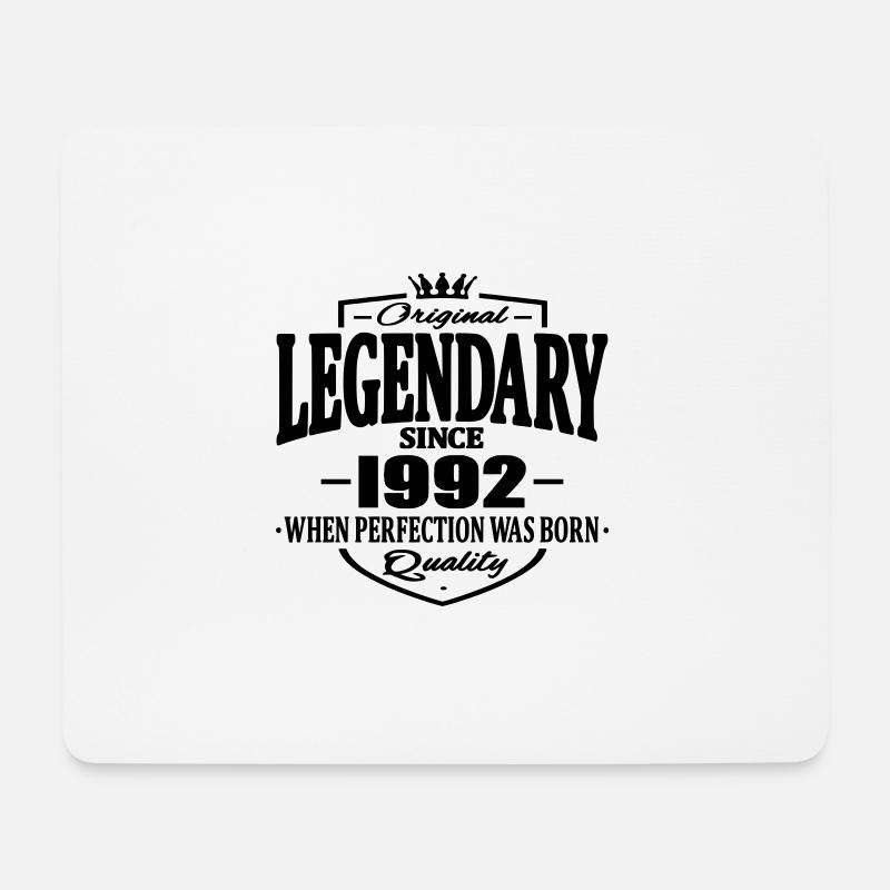 Legendär seit 1992 - Mousepad (Querformat) - Weiß