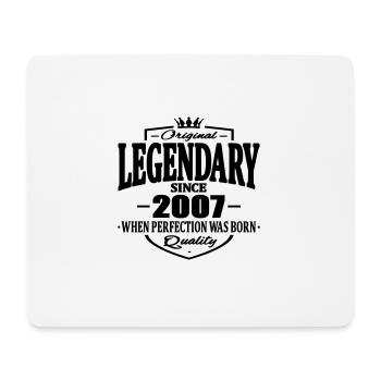 Legendär seit 2007 - Mousepad (Querformat) - Weiß - Vorne