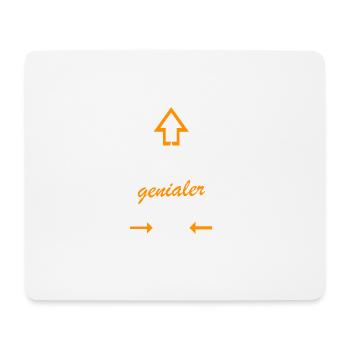 GENIALER Trainer - Mousepad (Querformat) - Weiß - Vorne