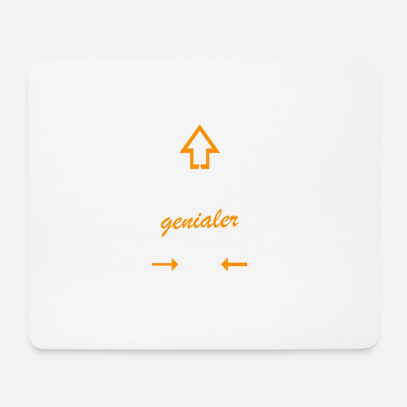 GENIALER Trainer - Mousepad (Querformat) - Weiß