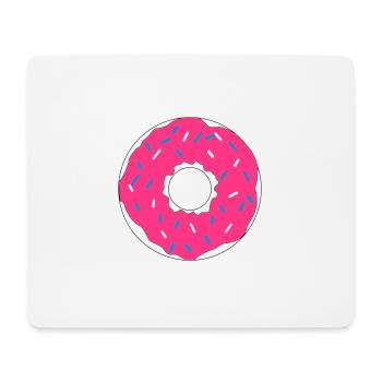Pink Donut - Mousepad (Querformat) - Weiß - Vorne
